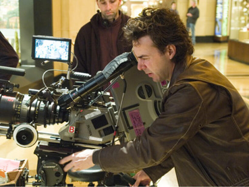 Director Shawn Levy prepares a shot on the set of "Night at the Museum."